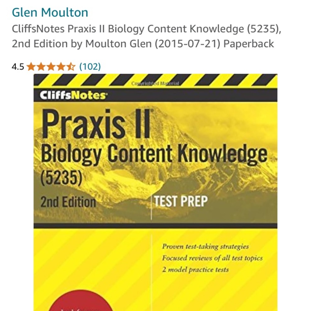 NEW • Biology PRAXIS II (5235) Biology Content Knowledge 2nd Edition Test Prep - Picture 4 of 11
